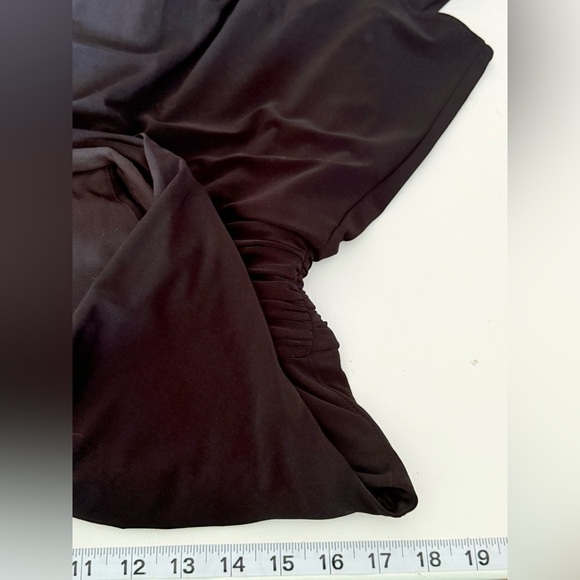 Black Evan Picone ruffled party dress size 8 - Picture 10 of 16